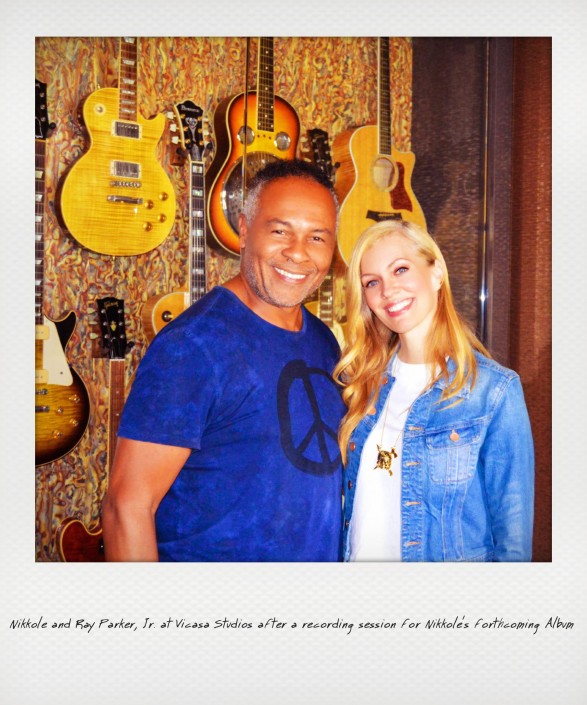 Nikkole & Ray Parker, Jr. at Vicasa Studios after a recording session for Nikkole's forthcoming album