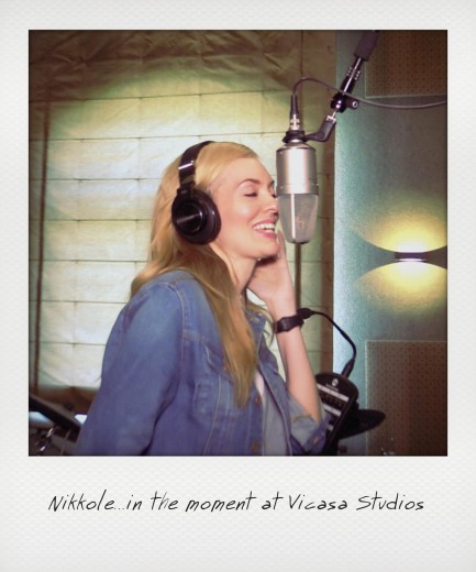 Nikkole recording at VICASA Studios