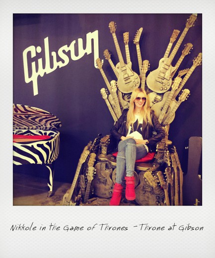 Nikkole at Gibson in the Game of Thrones 'Throne'